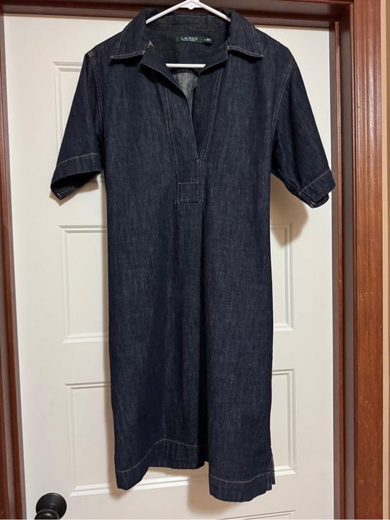 Ralph Lauren Dresses & Skirts - Ralph Lauren Dark Indigo Denim Midi Dress
